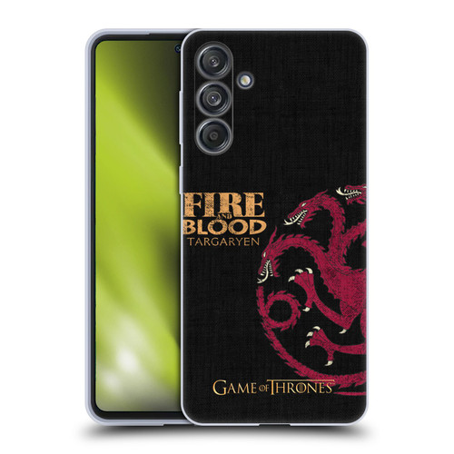 HBO Game of Thrones House Mottos Targaryen Soft Gel Case for Samsung Galaxy M55 5G