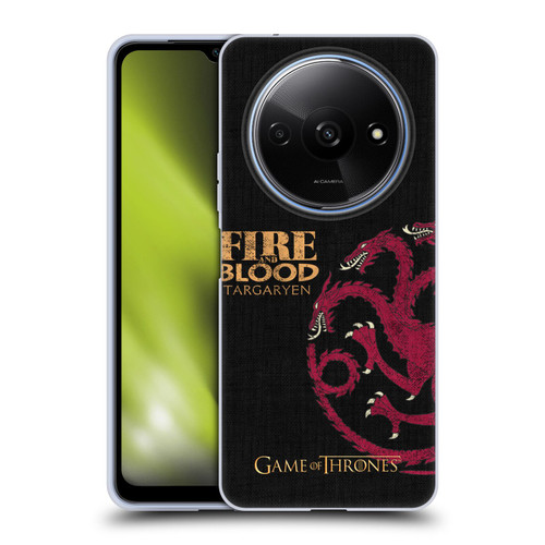 HBO Game of Thrones House Mottos Targaryen Soft Gel Case for Xiaomi Redmi A3