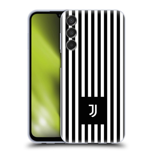 Juventus Football Club Lifestyle 2 Black & White Stripes Soft Gel Case for Samsung Galaxy M15/F15 5G