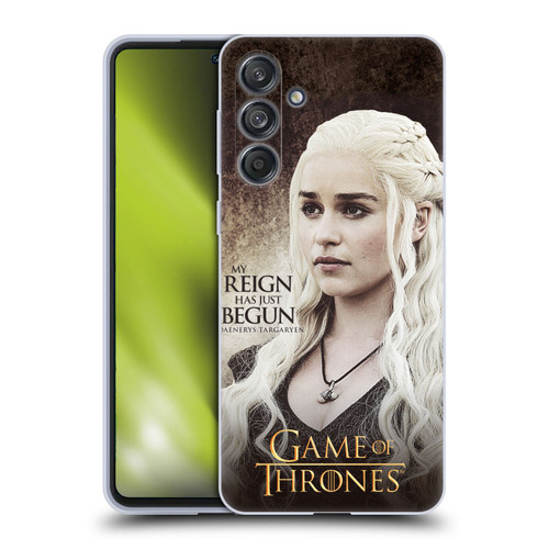 HBO Game of Thrones Character Quotes Daenerys Targaryen Soft Gel Case for Samsung Galaxy M55 5G