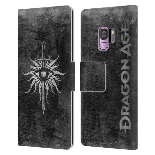 EA Bioware Dragon Age Heraldry Inquisition Distressed Leather Book Wallet Case Cover For Samsung Galaxy S9