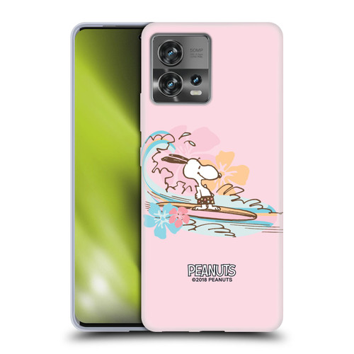 Peanuts Beach Snoopy Surf Soft Gel Case for Motorola Moto Edge 30 Fusion