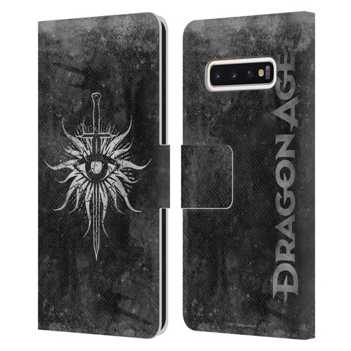 EA Bioware Dragon Age Heraldry Inquisition Distressed Leather Book Wallet Case Cover For Samsung Galaxy S10