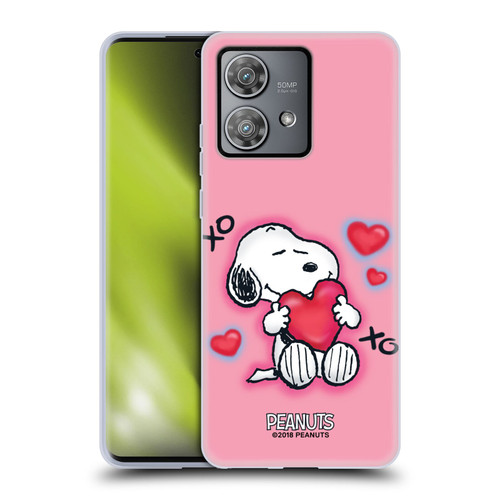Peanuts Snoopy Boardwalk Airbrush XOXO Soft Gel Case for Motorola Edge 40 Neo 5G