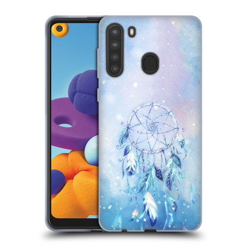 Simone Gatterwe Assorted Designs Blue Dreamcatcher Soft Gel Case for Samsung Galaxy A21 (2020)
