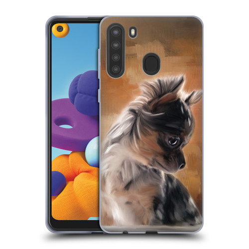 Simone Gatterwe Assorted Designs Chihuahua Puppy Soft Gel Case for Samsung Galaxy A21 (2020)