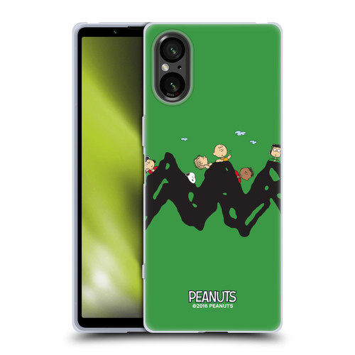 Peanuts Characters Group Soft Gel Case for Sony Xperia 5 V 5G