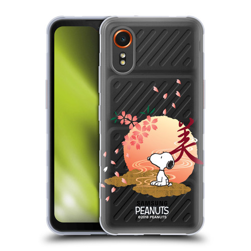 Peanuts Oriental Snoopy Sakura Soft Gel Case for Samsung Galaxy Xcover7 5G