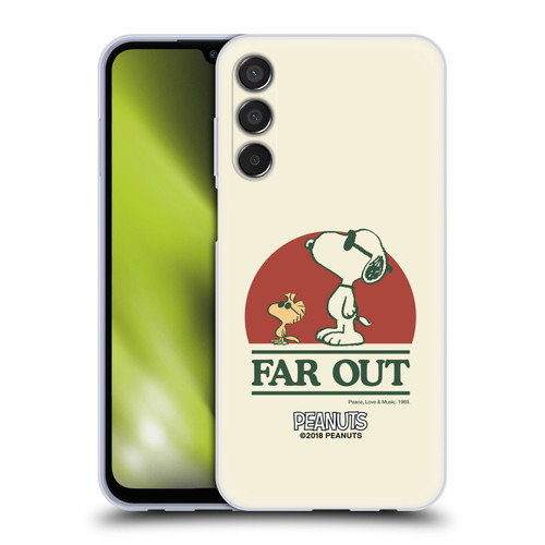 Peanuts Woodstock 50th Snoopy Woodstock Far Out Soft Gel Case for Samsung Galaxy M15/F15 5G