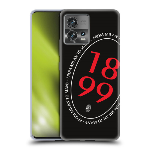 AC Milan Art 1899 Oversized Soft Gel Case for Motorola Moto Edge 30 Fusion