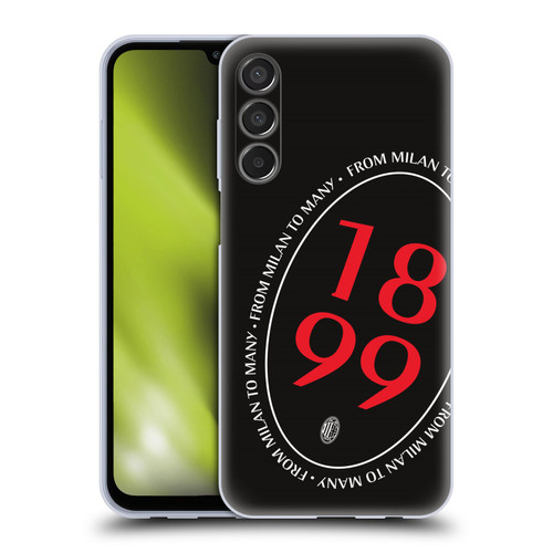 AC Milan Art 1899 Oversized Soft Gel Case for Samsung Galaxy M15/F15 5G