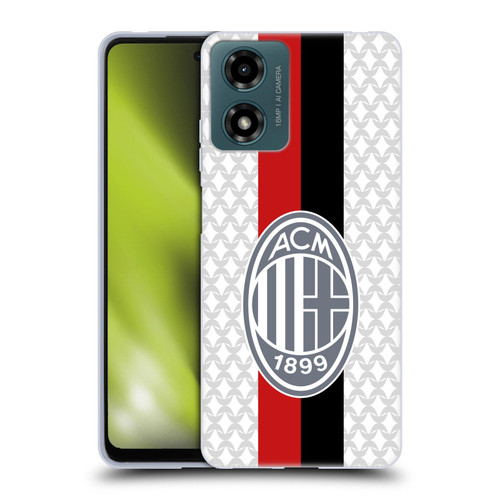 AC Milan 2023/24 Crest Kit Away Soft Gel Case for Motorola Moto G04/G04s/G24 4G