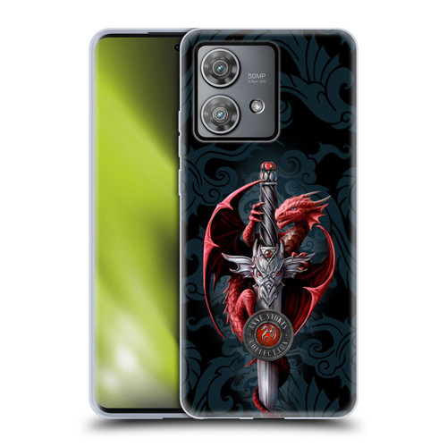 Anne Stokes Dragons Dagger Soft Gel Case for Motorola Edge 40 Neo 5G