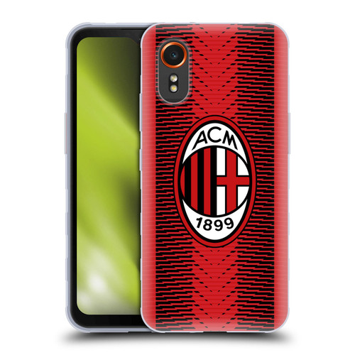 AC Milan 2023/24 Crest Kit Home Soft Gel Case for Samsung Galaxy Xcover7 5G