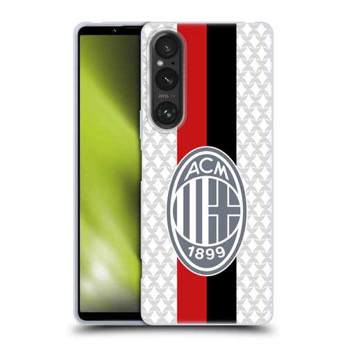 AC Milan 2023/24 Crest Kit Away Soft Gel Case for Sony Xperia 1 V 5G