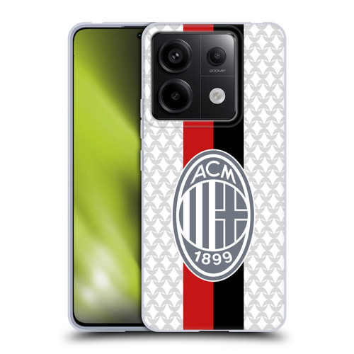 AC Milan 2023/24 Crest Kit Away Soft Gel Case for Xiaomi Redmi Note 13 Pro 5G