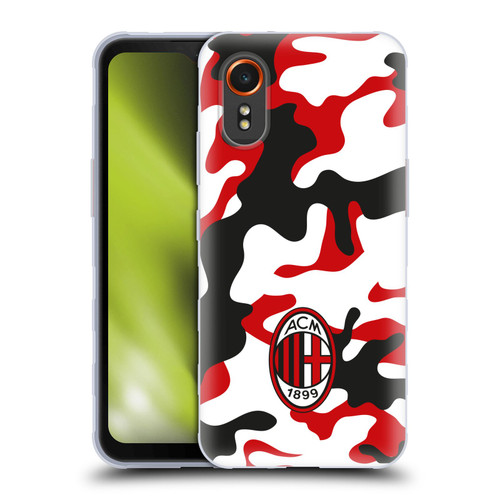 AC Milan Crest Patterns Camouflage Soft Gel Case for Samsung Galaxy Xcover7 5G
