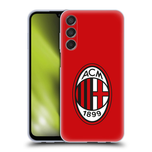AC Milan Crest Full Colour Red Soft Gel Case for Samsung Galaxy M15/F15 5G