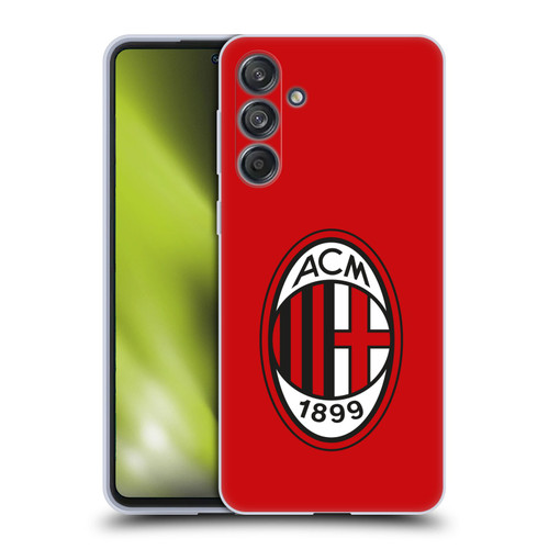 AC Milan Crest Full Colour Red Soft Gel Case for Samsung Galaxy M55 5G