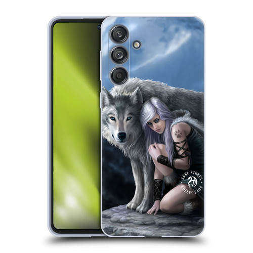 Anne Stokes Wolves Protector Soft Gel Case for Samsung Galaxy M55 5G