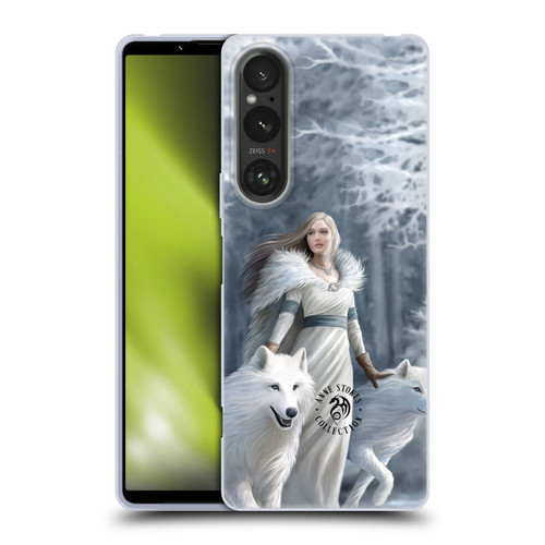 Anne Stokes Wolves Winter Guardians Soft Gel Case for Sony Xperia 1 V 5G