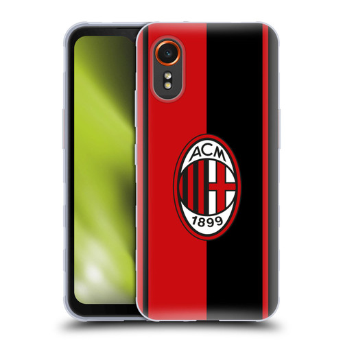 AC Milan Crest Red And Black Soft Gel Case for Samsung Galaxy Xcover7 5G