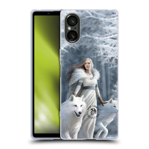 Anne Stokes Wolves Winter Guardians Soft Gel Case for Sony Xperia 5 V 5G