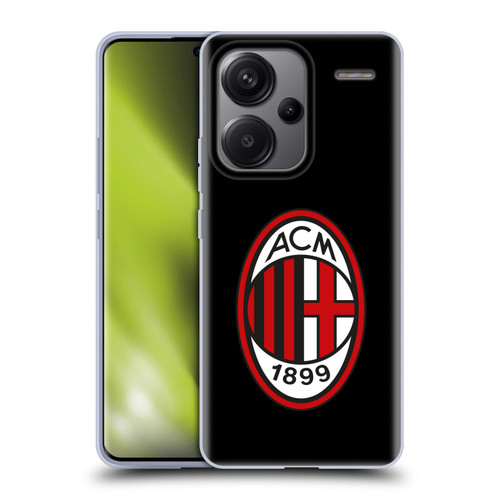 AC Milan Crest Full Colour Black Soft Gel Case for Xiaomi Redmi Note 13 Pro Plus 5G