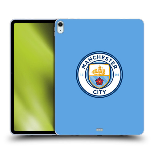 Manchester City Man City FC Badge Blue Full Colour Soft Gel Case for Apple iPad Air 13 2024