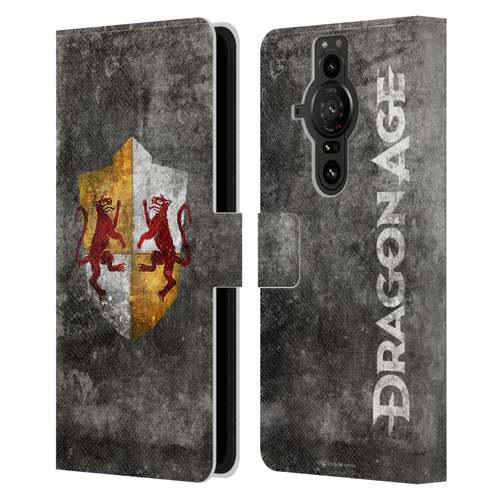 EA Bioware Dragon Age Heraldry Ferelden Distressed Leather Book Wallet Case Cover For Sony Xperia Pro-I