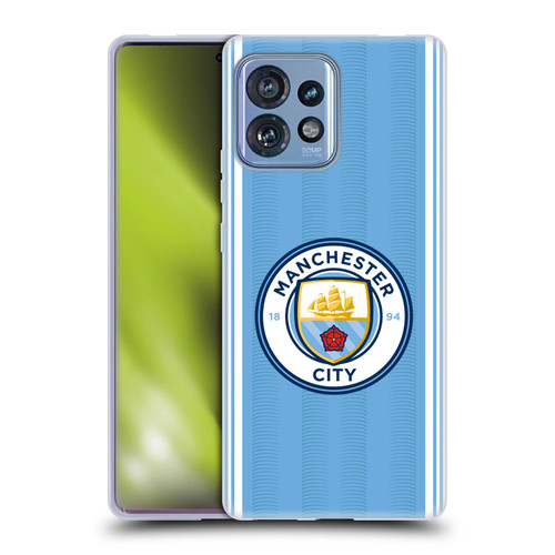 Manchester City Man City FC 2023/24 Badge Kit Home Soft Gel Case for Motorola Moto Edge 40 Pro Manchester City Man City FC 2023/24 Badge Kit Home Soft Gel Case for Motorola Moto Edge 40 Pro
