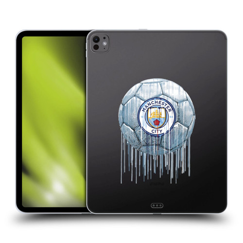 Manchester City Man City FC Drip Art Logo Soft Gel Case for Apple iPad Pro 13 M4 2024