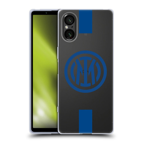 Fc Internazionale Milano Logo Stripes Soft Gel Case for Sony Xperia 5 V 5G