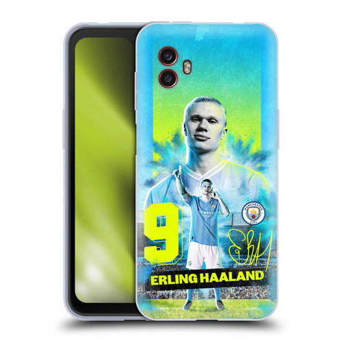Manchester City Man City FC 2023/24 First Team Erling Haaland Soft Gel Case for Samsung Galaxy Xcover6 Pro/Pro2