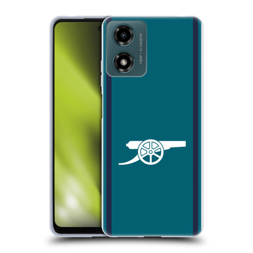 Arsenal FC 2023/24 Crest Kit Third Soft Gel Case for Motorola Moto G04/G04s/G24 4G