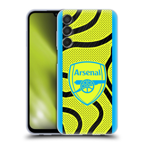 Arsenal FC 2023/24 Crest Kit Away Soft Gel Case for Samsung Galaxy M15/F15 5G