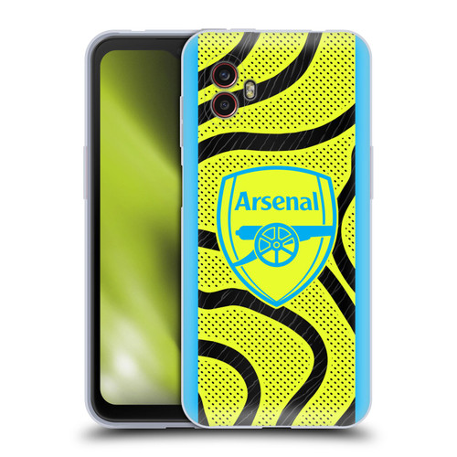 Arsenal FC 2023/24 Crest Kit Away Soft Gel Case for Samsung Galaxy Xcover6 Pro/Pro2