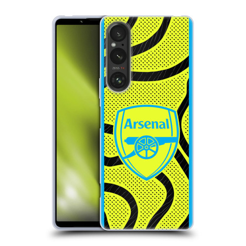 Arsenal FC 2023/24 Crest Kit Away Soft Gel Case for Sony Xperia 1 V 5G