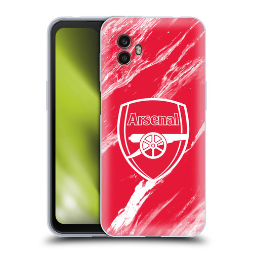 Arsenal FC Crest Patterns Red Marble Soft Gel Case for Samsung Galaxy Xcover6 Pro/Pro2