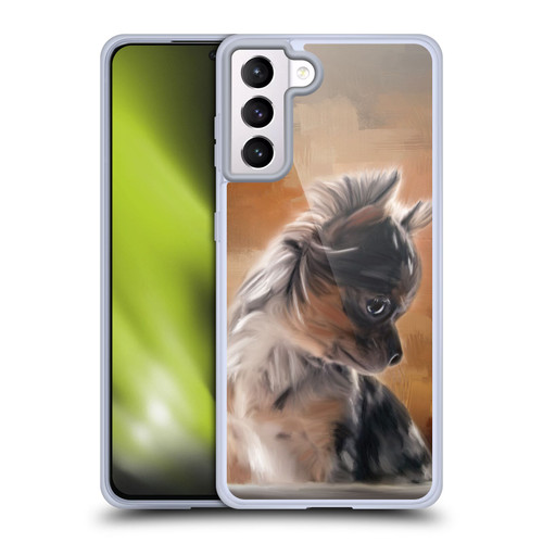 Simone Gatterwe Assorted Designs Chihuahua Puppy Soft Gel Case for Samsung Galaxy S21+ 5G