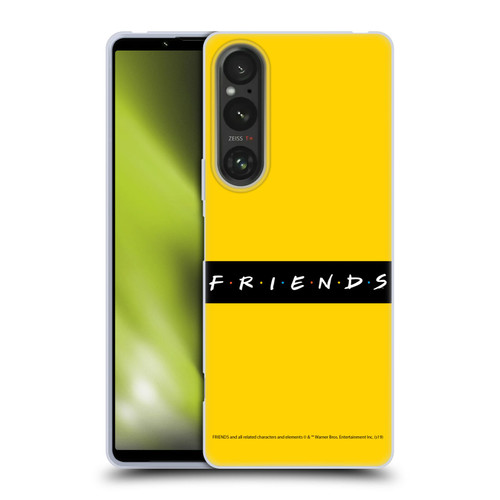Friends TV Show Logos Pattern Soft Gel Case for Sony Xperia 1 V 5G