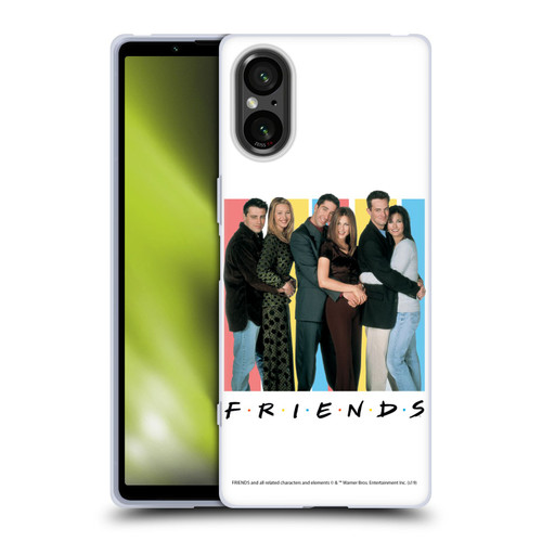 Friends TV Show Logos Cast Soft Gel Case for Sony Xperia 5 V 5G