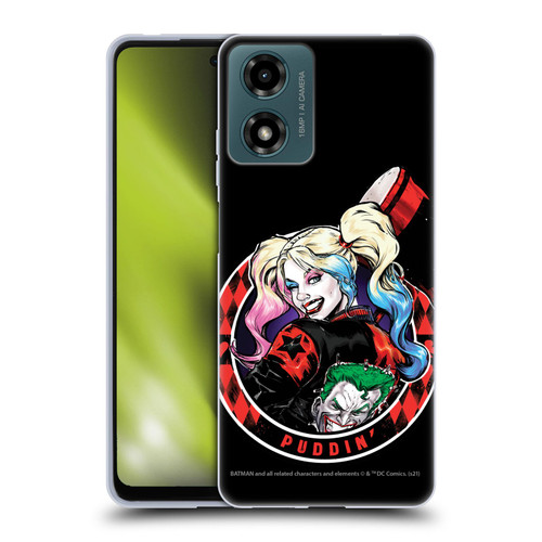 Batman DC Comics Harley Quinn Graphics Puddin Soft Gel Case for Motorola Moto G04/G04s/G24 4G