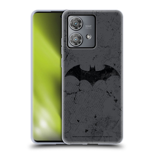 Batman DC Comics Hush Logo Distressed Soft Gel Case for Motorola Edge 40 Neo 5G