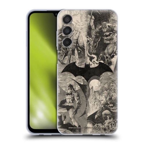 Batman DC Comics Hush Logo Collage Distressed Soft Gel Case for Samsung Galaxy M15/F15 5G