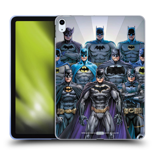 Batman DC Comics Iconic Comic Book Costumes Through The Years Soft Gel Case for Apple iPad Air 11 2020/2022/2024