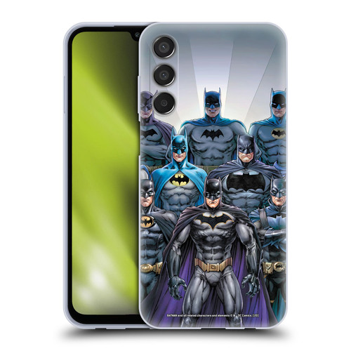 Batman DC Comics Iconic Comic Book Costumes Through The Years Soft Gel Case for Samsung Galaxy M15/F15 5G