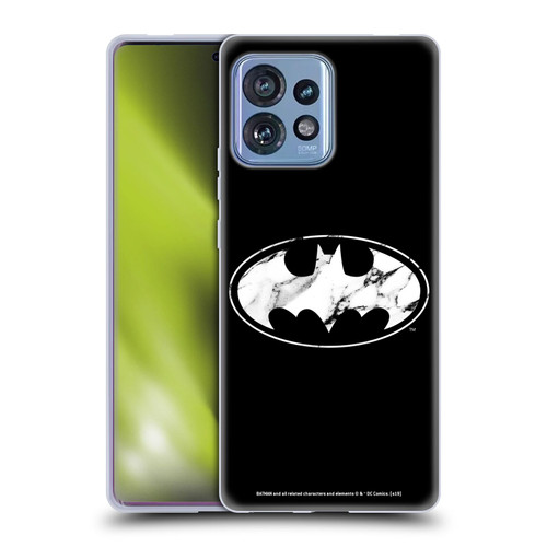 Batman DC Comics Logos Marble Soft Gel Case for Motorola Moto Edge 40 Pro