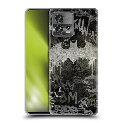 Batman DC Comics Vintage Fashion Graffiti Logo Soft Gel Case for Motorola Moto Edge 30 Fusion