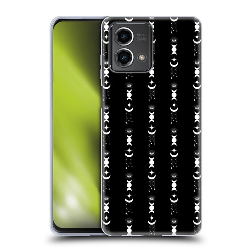 Haroulita Celestial Black And White Moon Soft Gel Case for Motorola Moto G Stylus 5G 2023